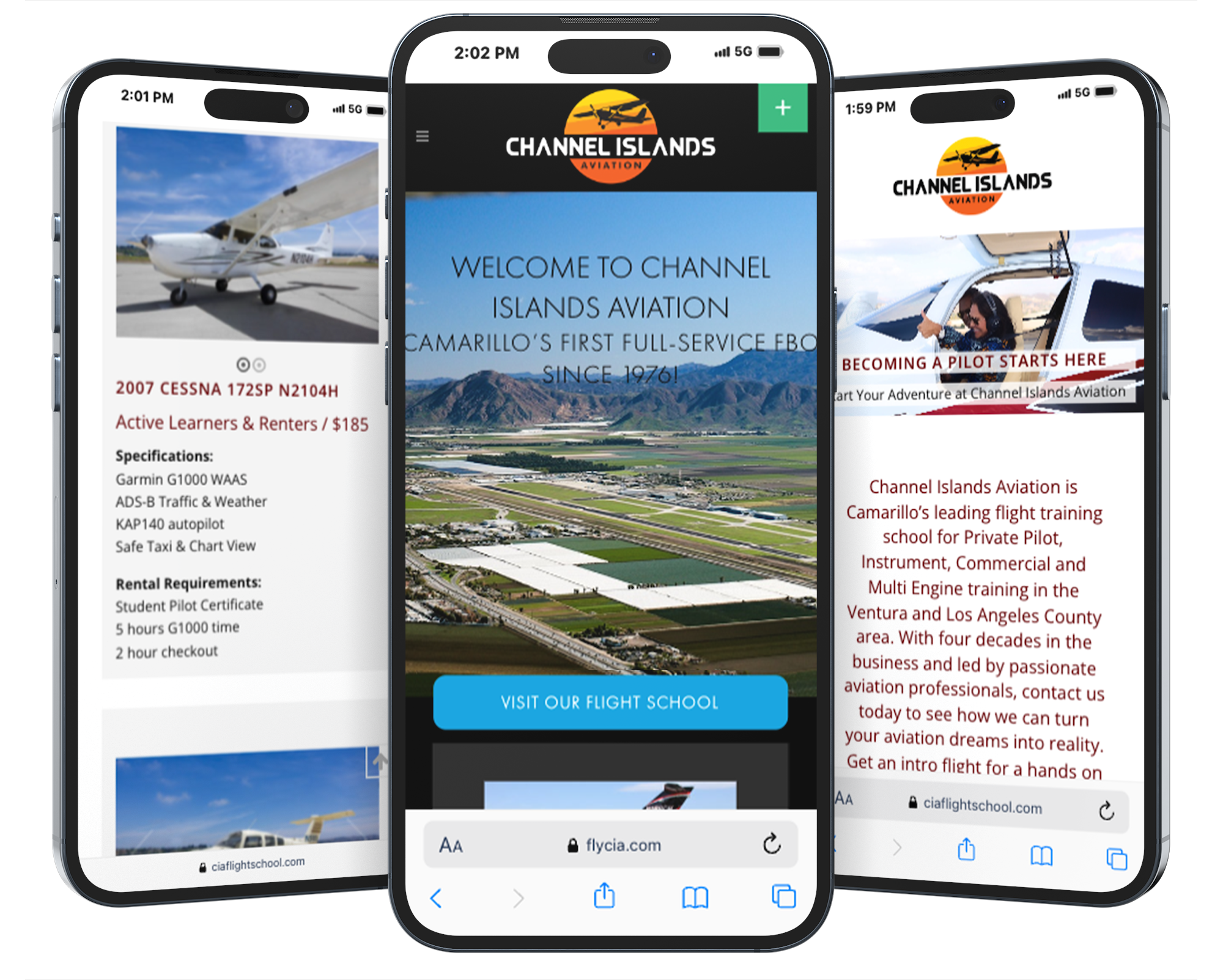 Channel Islands Aviation website