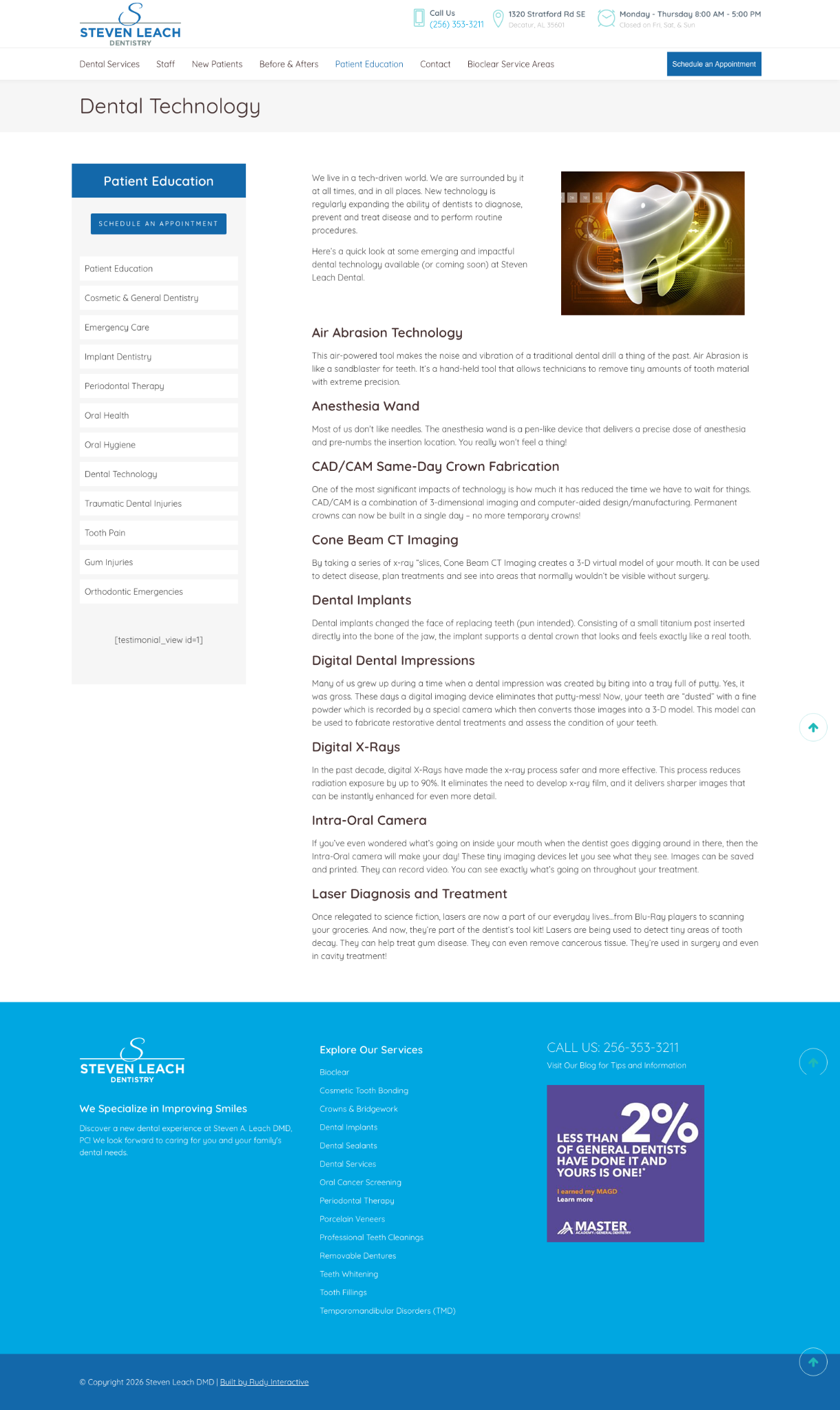 Steven Leach Dentistry patient education page